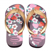 Havaianas Kids Flores Eggplant Slippers