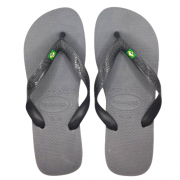 Havaianas Unisex Brasil Steel Grey Slippers