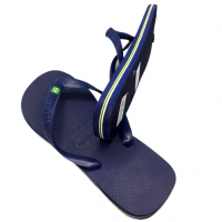 Havaianas Unisex Brasil Navy Blue Slippers