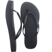 Havaianas Women Slim Flatform Black Slippers