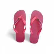 Havaianas Brasil Logo Crystal Rose Slippers