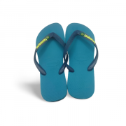 Havaianas Brasil Logo Nautical Blue Slippers